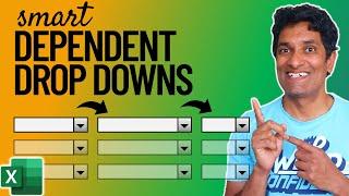 Awesome Trick to Get Dependent Drop Downs in Excel (works for multiple rows too)