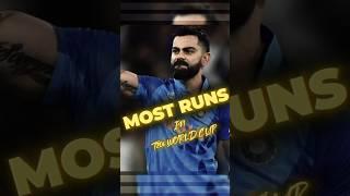 Most 𝗥𝘂𝗻𝘀 in T20i WORLD CUP| icc t20i world cup records|#cricketrecords #shorts