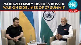 LIVE | PM Modi Meets Ukrainian President Zelensky Discuss Russia War On Sidelines Of G7 Summit