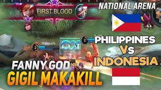 FANNY GODS KUMIKILL KAHIT KHUFRA PA! | Team Philippines vs Team Indonesia | National Arena