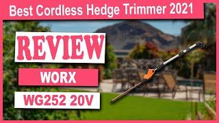 WORX WG252 20V Power Share Pole Hedge Trimmer Review - Best Cordless Hedge Trimmer 2021