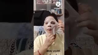 How to use Good Vibes Natural Glow Sheet Mask Saffron #Shorts