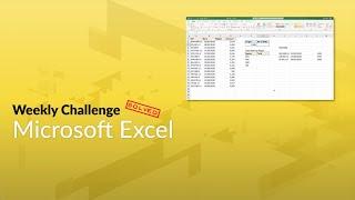 [Solution] GoSkills Excel Challenge - September 2020 - with Computergaga