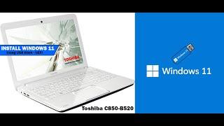 Toshiba C850-B520 install Windows 11