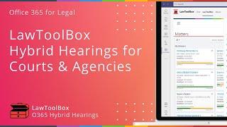 LawToolBox Hybrid Courtroom System in Microsoft Teams - Evidence