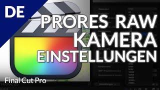 ProRes RAW Camera Settings: What, Where and How in Final Cut Pro