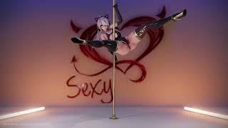 [MMD] HAKU Digital Suit (弱音ハク) - Pole dance(fixed camera)