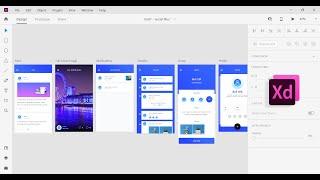 Adobe XD : App UI UX design 07 | Free App UI UX templates | Social Network