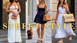 The Best of Milan Street Style: Fashionable Summer Looks•Quiet Luxury and Effortless Style