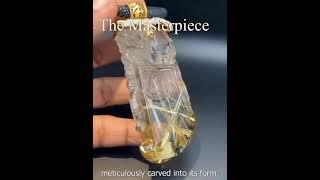 The Masterpiece of Rutillated Quartz #gemstone #masterpiece #rutilatedquartz