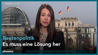 phoenix nachgefragt mit Jana Wolf u.a. zur Rentenpolitik am 05.03.24