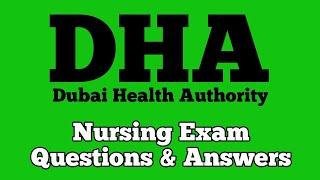 DHA Exam Questions for Nurses|Dubai Health Authority|Prometric exam questions|nurse
