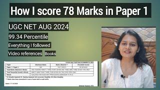 How I score 78 Marks in UGC NET Paper 1 with self study#ugcnet2024