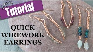 Quick Wirework Earrings Tutorial