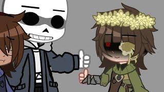 "How Fanon Sans and Chara Relationship looked like V.s My AU" || Undertale ||