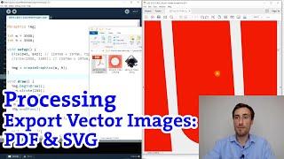 EXPORT VECTOR IMAGES: PDF and SVG (Part 3) | Processing tutorial (Creative Coding)