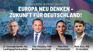Live aus Oranienburg: Tino Chrupalla, René Aust, Mary Khan & Dr. Christoph Berndt