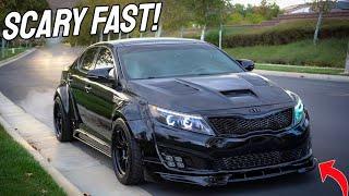 MY TUNED KIA IS SCARY FAST!! NO TRACTION