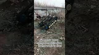 Radio controlled track weed mower China manufacturer, factory remote manipulation slasher mower