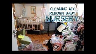 CLEANING MY REBORN BABY NURSERY! Clean with me