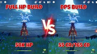 Dehya Full HP Build vs DPS Build Side by Side Damage Comparisons! What’s The Best Build???