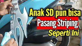 cara pasang striping motor vario 150 dengan mudah