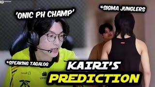 Even Kairi is CONFIDENT that Onic PH will DOMINATE and Secure the M6 Title for The Philippines! 