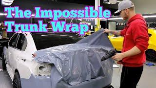 The Best Way To Vinyl Wrap An Impossible Trunk Super Detailed Subaru STI