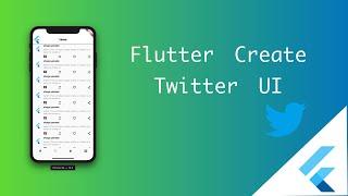 Create Twitter app UI in 10 minute using Flutter!
