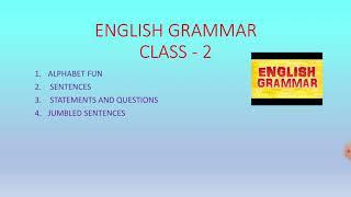 English Grammar | Class - 2