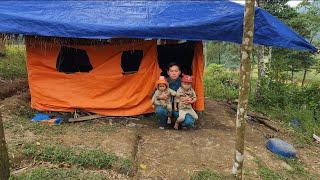 The kind policeman helped two orphan boys repair their house.