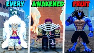 Awakening EVERY DEVIL FRUIT In Roblox Fruit Battlegrounds