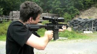 HK417 full auto in action