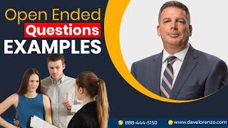 Examples Of Open Ended Questions In Sales