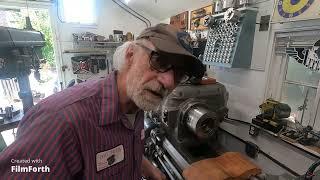 Boring Harley Davidson cylinders on an Axelson lathe for sleeving 3