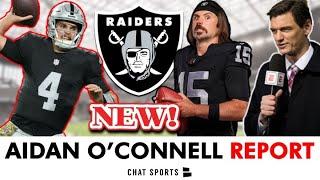 NEW Aidan O’Connell REPORT Via ESPN’s Jeremy Fowler On QB Battle vs Gardner Minshew | Raiders Rumors