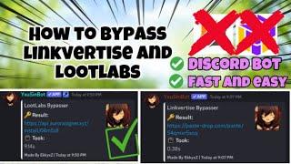 Linkvertise and Lootlabs Bypasser | Bypasses links fast (Under 10 Seconds)