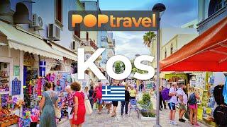 KOS, Greece  - City Center to Kosus Beach - 4K 60fps