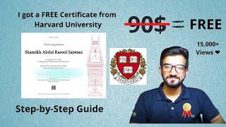 How I got a FREE Certificate from Harvard University (Step-by-Step Guide) | Free Online Courses