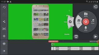 How to mobile frame in green screen with kinemaste