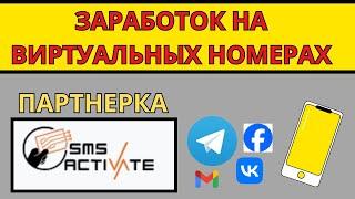 Заработок на виртуальных номерах все схемы на сайте sms activate / Снимай видео за деньги /партнёрка