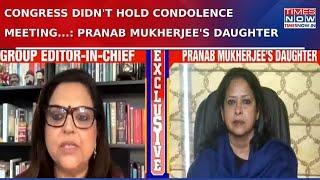 Pranab Mukherjee's Daughter Sharmistha Mukherjee Exclusive Interview With Times Now's Navika Kumar