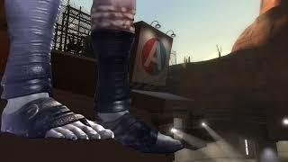 Kratos falling but its Team Fortress 2