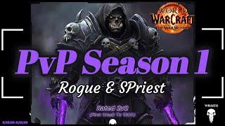 World of Warcraft The War Within Season 1 PvP 2v2 Arena Climb to 1600  RBG R1 Rogue & Glad SPriest