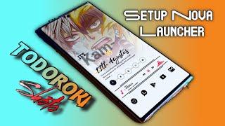 Setup Nova Launcher Keren Terbaru - Todoroki Shoto, My Hero Academia