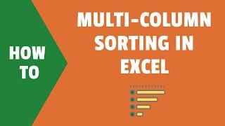 How to Do Multi level sorting in Excel (by two Columns)