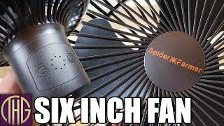 Energy Efficient!! Unboxing The Spider Farmer 6" Oscillating Fan With Airflow And Power Measured!!