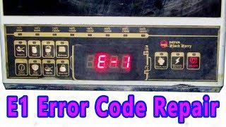 How To Repair "E1" Error Code Of An Induction Cooker