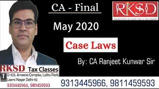 Case Laws: CA Final (May 2020)