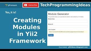yii2 - Creating Modules